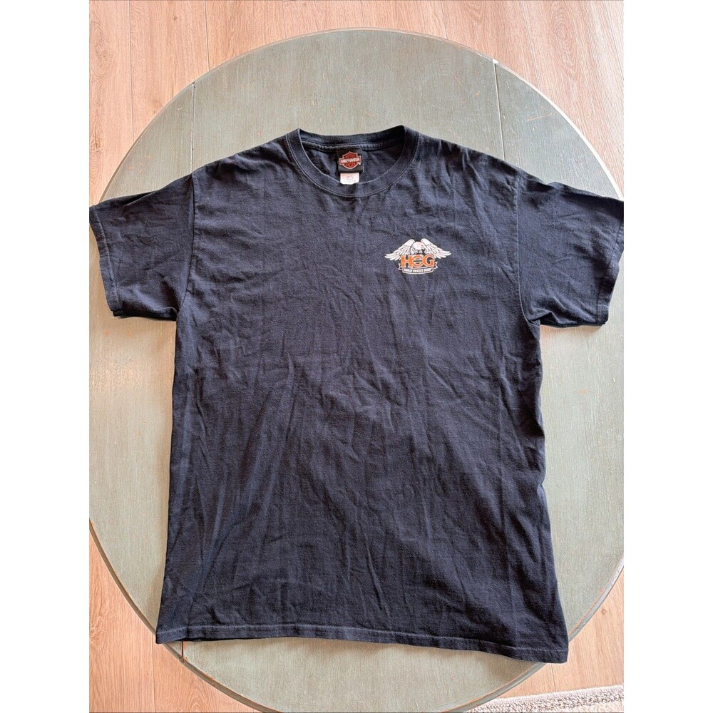 2019 Harley Davidson T-Shirt Men’s L Milwaukee National Rally HOG Left Chest Tee